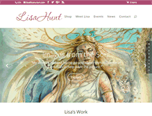 Tablet Screenshot of lisahuntart.com